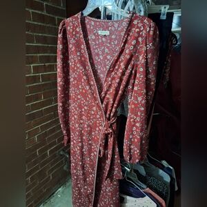 Medium Long Sleeve Wrap Dress